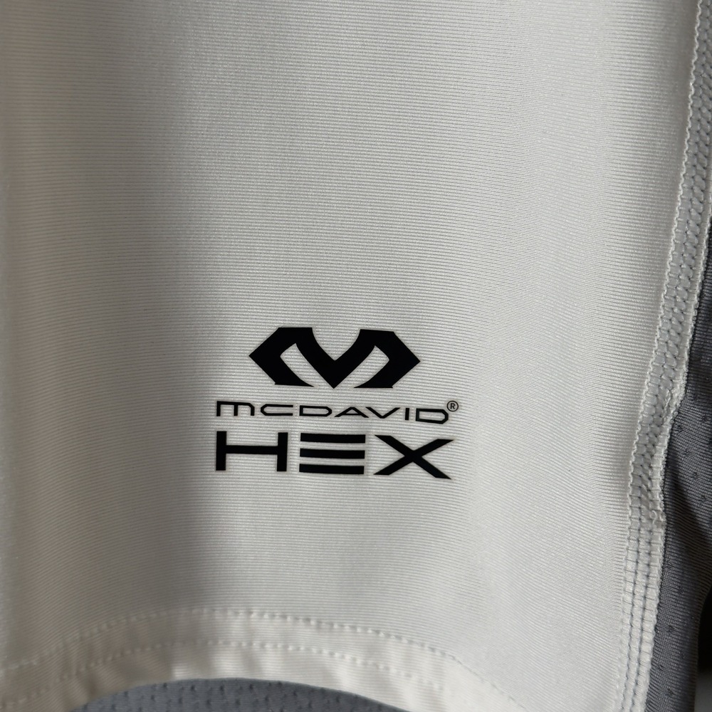 McDavid HEX Sternum Shirt Youth XL White Gray Padded Chest Protector Baseball - Picture 3 of 6